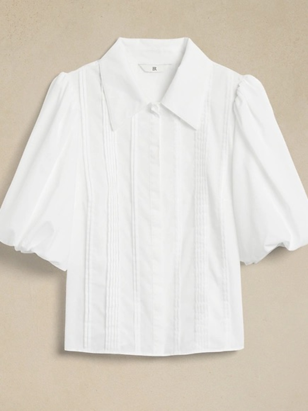 NWT Banana Republic White Puff Sleeve Blouse